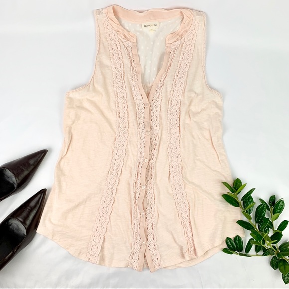 Anthropologie Tops - 💫SALE!💫 Anthropologie Meadow Rue Pink Boho Top